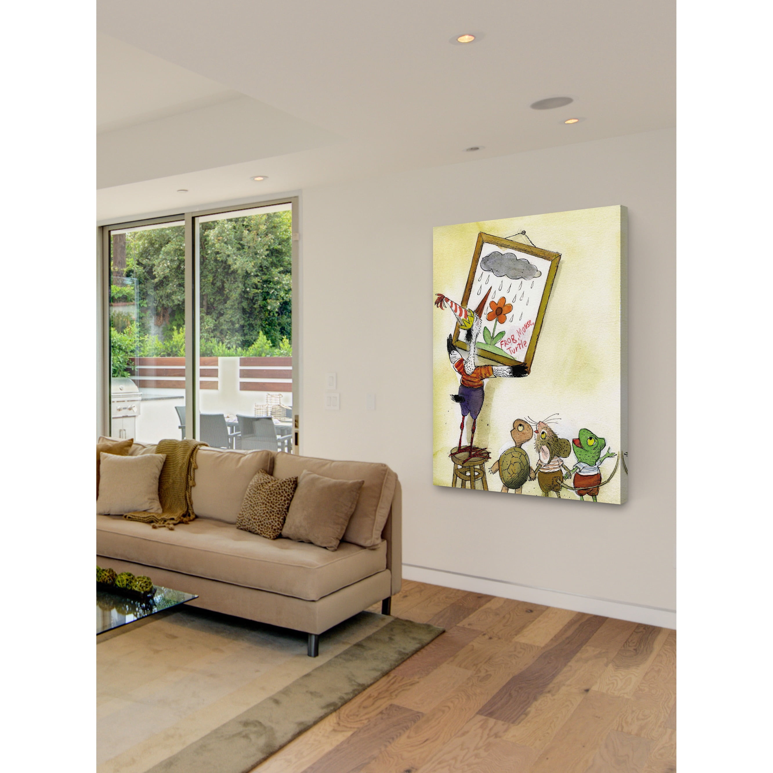 Marmont Hill "Frog Mouse Turtle" by Curtis Painting Print on Canvas