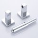 thumbnail image 4 of Pluokvzr - Portarrollos de papel higiénico de pared, moderno, con resorte, cromado, cuadrado, dispensador de rollos para baño, 4 of 5