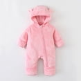 Cozy Rompers Cozy Hooded Romper for and Toddlers Long Sleeve Warm Jumpsuit for ...