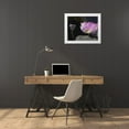 thumbnail image 3 of Christensen, Jim 24x20 White Modern Wood Framed Museum Art Print Titled - Blushing Lotus III, 3 of 4