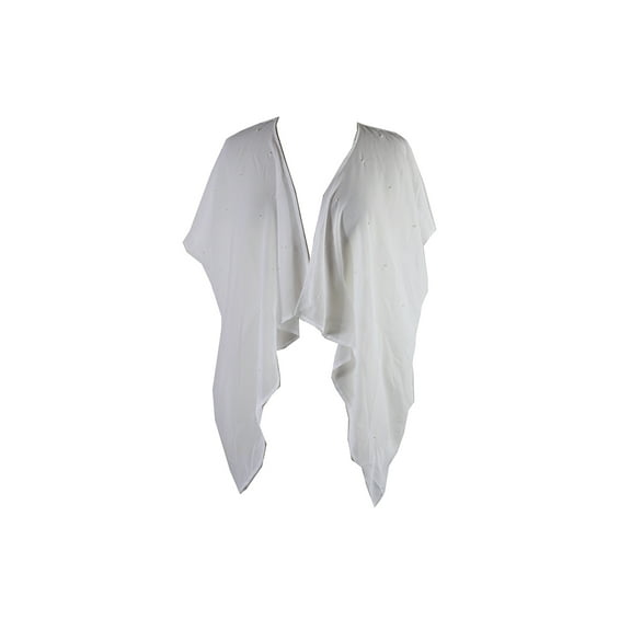 Collection Eighteen White Pearl Beaded Kimono OS