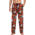 thumbnail image 4 of GZHJMY Fiery Football Graffiti Men's Pajama Pants, Soft and Comfortable Lounge Sleep Bottoms with Pockets, Men's Sleepwear with Custom Print, X-Large, 4 of 7