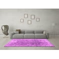 thumbnail image 3 of Ahgly Company Indoor Round Abstract Pink Contemporary Area Rugs, 3' Round, 3 of 4