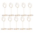 thumbnail image 4 of 10Pcs Table Number Holder Wedding Note Holder Circle Business Card Holder Ornaments Cute Shape Elegant Electroplating Charming, 4 of 8