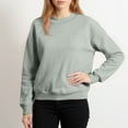 thumbnail image 5 of Mock Neck Sweatshirts for Women Fall Oversized Sweatshirt Casual Comfort Cute Pullover Tops Drop Shoulder Sweaters Gray L, 5 of 6