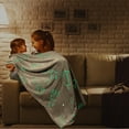 thumbnail image 4 of asddcavvf Winter Glow In The Dark Warm Blanket Cartoon Pattern Blanket Children'S Soft Warm Comfortable Blanket Glowing Blanket Bed Sofa On The Baby Soft Blanket Blanket, 4 of 7