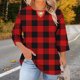thumbnail image 1 of TaTaai Women's Plus Size Casual Top Round Neck 3/4 Sleeve Chest Cut-out Printed T-Shirt Loose Fit Spring Summer Base Layer Blouse Gift, 1 of 7