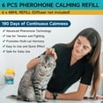 thumbnail image 6 of Cat Calming Diffuser 6-Piece Kit: 2 Plug-Ins + 4×48ml Refills, 120-Day Stress Relief Suitable for multi-cat homes; ensures 120 days of continuous comfort., 6 of 8