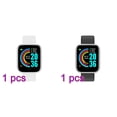 thumbnail image 1 of Y68 Pulsera inteligente Frecuencia cardíaca Pulsera inteligente Presión arterial Ejercicio Reloj Bluetooth [plateado + plateado negro] seitruly EL5008-02B*1+EL5008-04B*1, 1 of 2