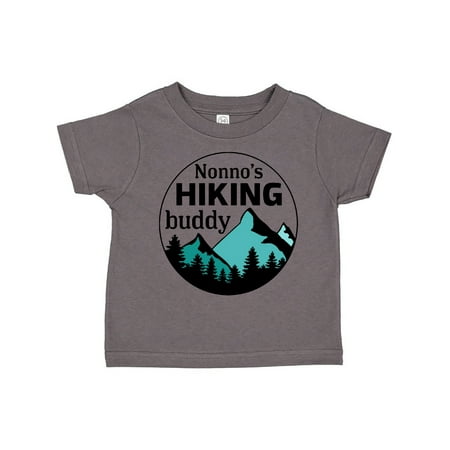 

Inktastic Nonno s Hiking Buddy with Mountains and Trees Gift Toddler Boy or Toddler Girl T-Shirt