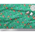 thumbnail image 3 of Soimoi Green Cotton Duck Fabric Rufous Flycatcher Bird Fabric Prints By Yard 44 Inch Wide, 3 of 3