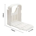 thumbnail image 3 of Bread Slicer under $5! Yrmaups Bread Slicer and Bagel Cutter, Adjustable Thickness Slicing Guide for Kitchen, Portable Toast Bread Holder, Food Grade Plastic Bread Slicer, 3 of 8
