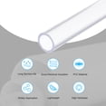 thumbnail image 3 of Tubo Rígido de PVC Transparente Uxcell 15mm(5/8") ID 20mm(3/4") OD 12" Alta Resistencia para Tubería de Agua, Acuario, Tanque de Peces, Transparente, 3 of 6