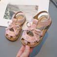 thumbnail image 6 of enyan Kid's Sandals Girls Summer Sandals Outdoor Beach Anti-Slip Rubber Soft Sole Newborn Toddler First Walker Shoes,Pink,Size 9, 6 of 7