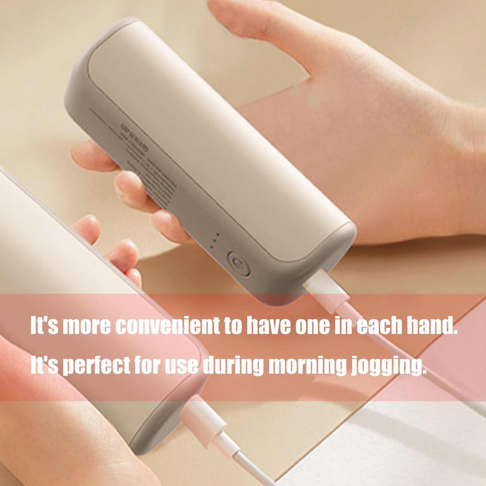 Double Sided Electric Hands Warmers With Attachment Adjustable Heating