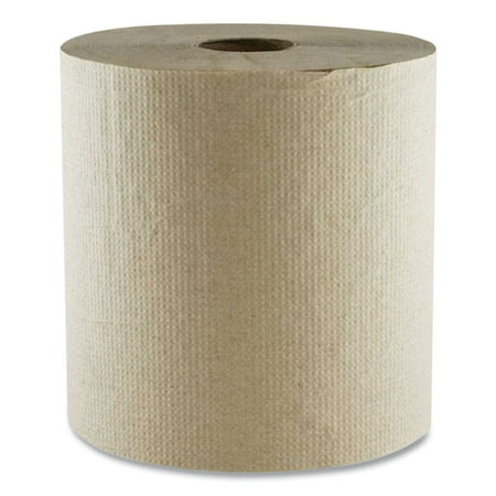 Boardwalk® Hard Wound Towel, 1 Ply, 8" x 700 ft, Kraft, 6/Carton