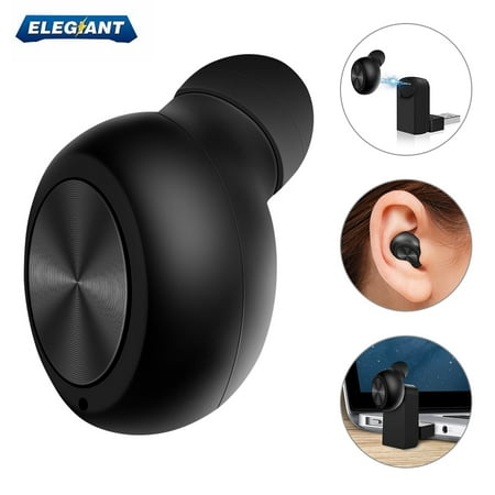 ELEGIANT écouteurs Wireless Earbuds Headphones Magnetic USB Charging Mini In-ear Headset Earbud Earphone Hands-free With Noise Reduction Built-in Mic for Office (Best Noise Reduction Headphones)