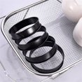 thumbnail image 4 of Paquete de 8 anillos antiadherentes para muffins ingleses para crumpets - Anillos de acero inoxidable dobles enrollados para muffins, panqueques, 4 of 5