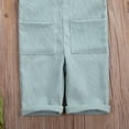 thumbnail image 4 of Argulvti Toddler Baby Corduroy Suspender Rompers Solid Color Adjustable Strap Pockets Overalls Button Trousers, 4 of 7