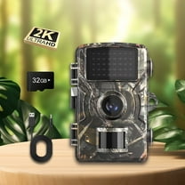 Trail Camera with 2K HD Night Vision Video & 36MP Resolution, 0.2s Ultra-Fast Trigger Speed, 130° Wide-Angle Lens, IP67 Waterproof for Wildlife Hunting & Monitoring
