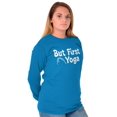 thumbnail image 3 of 1st Yoga Relaxing Meditation Namaste Women's Long Sleeve T Shirt Brisco Brands L, 3 of 6