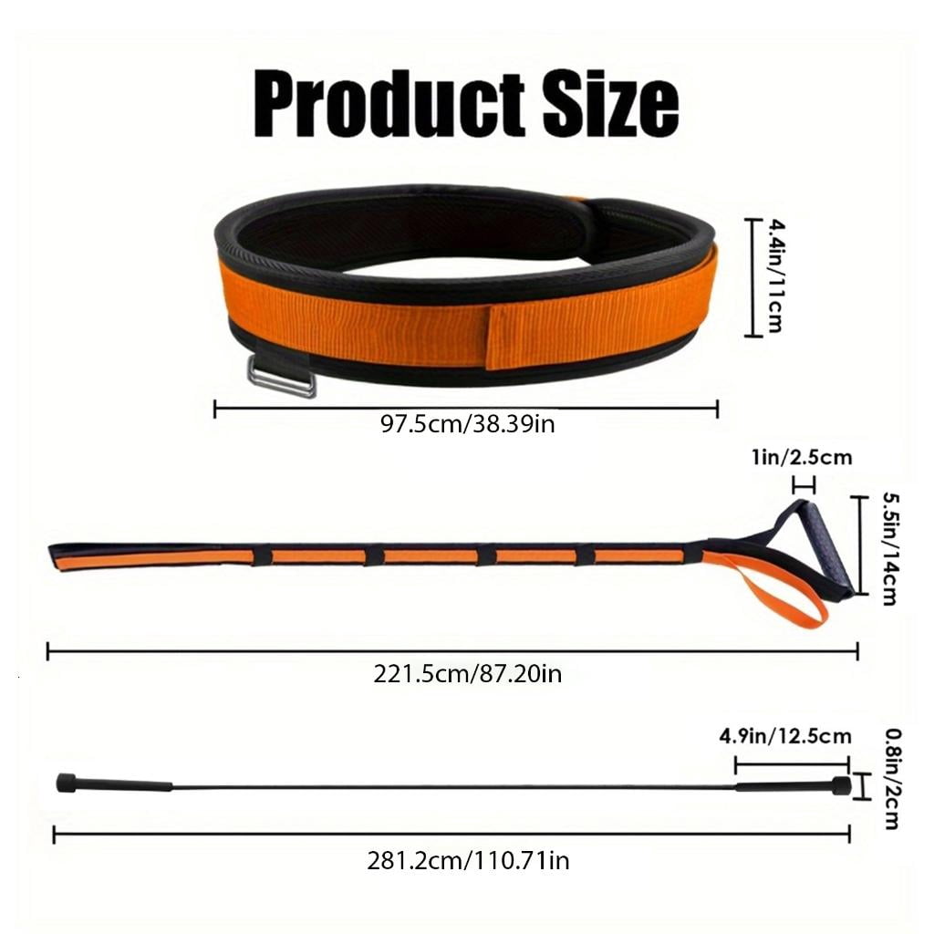 Overload Running Resistance Harness Resistance Band with Jump Rope & Storage Bag for Sprint Football Basketball Soccer