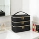 thumbnail image 1 of Organizador de cosméticos para baño, bolsa de almacenamiento de esmalte de uñas, estuche de transporte para mujer, bolsa de maquillaje para Negro, 1 of 8
