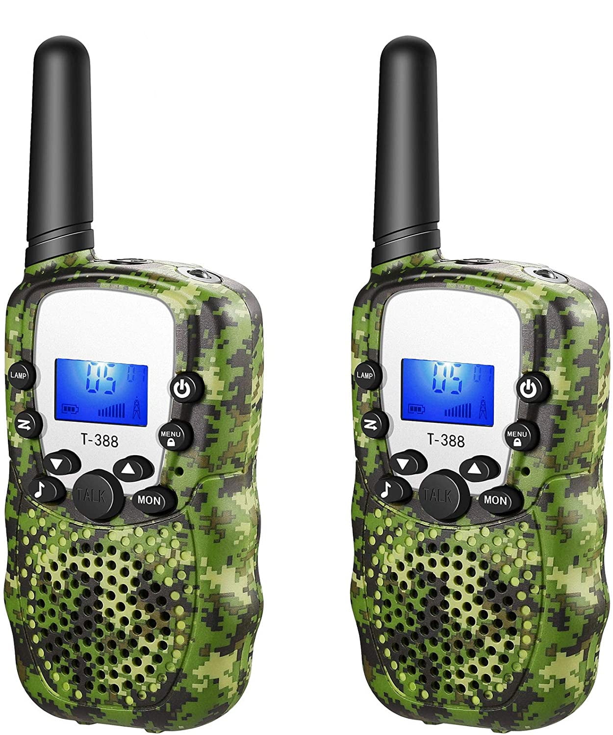 Portable FRS Children Long Range 2 Way Radios Gifts for 3-12 Year Old Girls Boys GOCOM Walkie Talkies Kids Toys 2 Pack Walky Talky for Outdoor Indoor Play Camping Birthday Party Camouflage Pink 