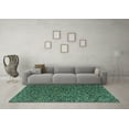 thumbnail image 3 of Ahgly Company Indoor Rectangle Abstract Turquoise Blue Modern Area Rugs, 7' x 9', 3 of 4