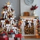 thumbnail image 4 of Moño de Navidad de terciopelo pequeño blanco, 4 of 6