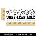 thumbnail image 2 of Unbe-leaf-able Unbelievable Work Teacher Student School Self-Inking Rubber Stamp Ink Stamper - Purple Ink - Small 1-1/2 Inch, 2 of 7