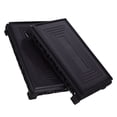 thumbnail image 4 of Miangastore Display Shelf Rectangular Black Plastic 2Pcs 8.5X5.3In, 4 of 9