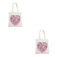 thumbnail image 2 of Wosthever Bolso de lona para pintar, bolso de compras, mano de obra fina, accesorios multiusos para mujer, bolsos de punto para mujer al aire 009-28.*35 2piezas, 2 of 4