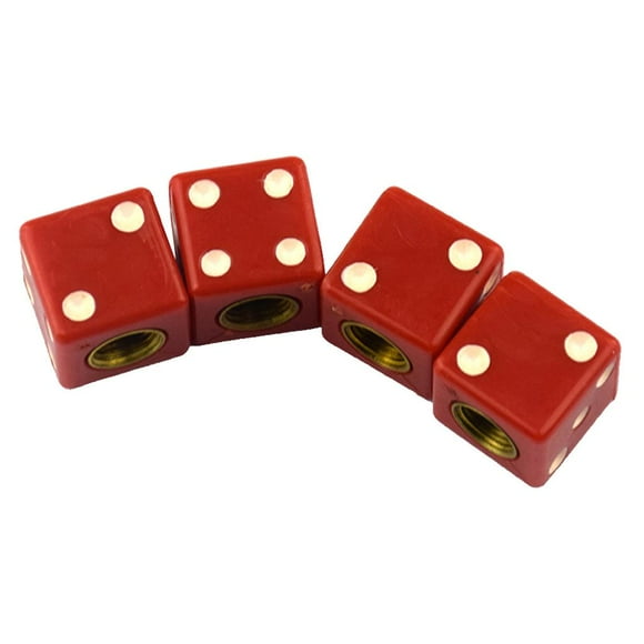 4 piezas de tapa con patrón de cubo, protección perfecta contra el aire, la suciedad y rojo