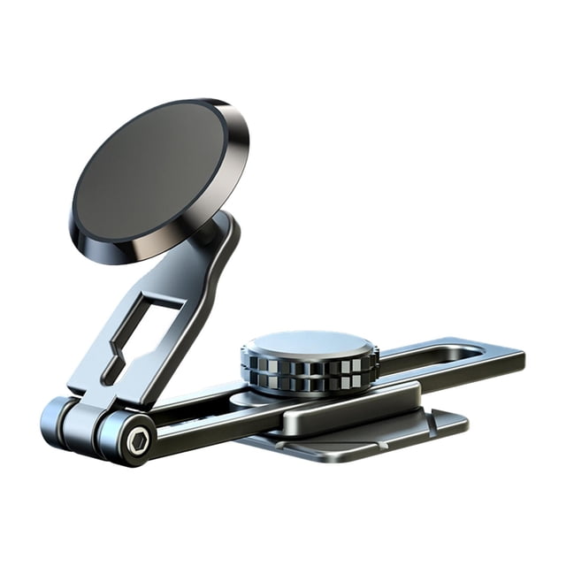 Soporte para teléfono de coche,Soporte magnético plegable para teléfono de coche giratorio,Soporte Universal Ajustable para Celular Manos Libres,Cuna de montaje de teléfono estable para