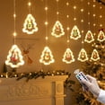 thumbnail image 3 of Decoración navideña, luces led de cordón de cuero, cortina de luces, decoración interior de habitación, luces de árbol de Navidad Rojo Verde RV011031-00576SDJ, 3 of 5