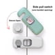 thumbnail image 4 of Armario autoadhesivo Cerraduras para frigorífico Inodoro para niños pequeños Cerradura de puerta a prueba de niños Cerraduras de armario Gadgets Accesorios Gris 5 piezas Kearding BA000385-01, 4 of 7
