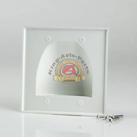 Double Gang Bulk Cable Wall Plate White 1 Pcs Free Shipping