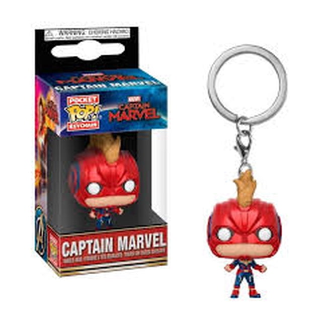 POP Keychain: Marvel - Captain Marvel - Cap Marvel Mask Funko Keychain