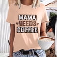 thumbnail image 2 of Camisetas estampadas con cuello redondo para mujer Camisetas estampadas Camiseta de manga corta Blusa Tops Fridja  bn2417, 2 of 6
