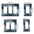 thumbnail image 2 of Yayeee Rocker Switch Wall Plate 2-Gang 4.7"x4.6" Home Decorative Outlet Cover, Watercolor Sky Pattern, 2 of 6