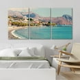 thumbnail image 3 of PixonSign Canvas Print Wall Art Set Mountain Range Coastal Beach Shore Urban Architecture Photography Realism Scenic Landscape Decorative Colorful Multicolor for Bedroom - 16"x24"x3, 3 of 5