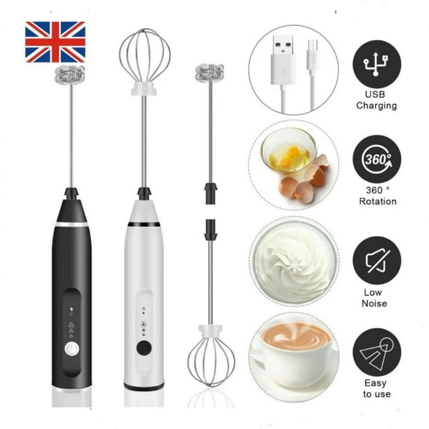 Mini batidor de café recargable con espumador de leche eléctrico