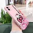 thumbnail image 1 of Sanrio-funda de teléfono de Hello Kitty para iPhone, carcasa bonita de silicona para modelos 14, 13, 12, 11 Pro Max, Mini, X, XR, XS MAX, SE20, 8, 7 Plus, 6, 6S Plus Fivean unisex, 1 of 2