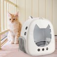 thumbnail image 4 of Innerwin Dog Carrier Backpack Adjustable Bag Zipper Cats Waterproof Front Carriers Hands-Free For Small Medium Dogs Side Pockets Mesh Plain Padded Khaki One Size, 4 of 7