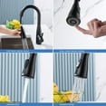 thumbnail image 5 of Kibi USA Bari Single Handle Pull Down Kitchen & Bar Sink Faucet Matte Black W/ Soap Dispenser Matte, 5 of 5