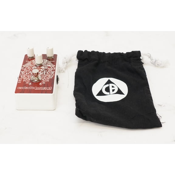 Pre-Owned Catalinbread Galileo Treble Boost Foundation Overdrive Guitar Effects Pedal with Volume Control, Tone Control, and Gain Control (Limited Edition Red)