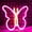 Pink, variant on Butterfly Neon Signs Lights for Bedroom Wall Decor, USB or Battery LED Neon Night Light Wall Decoration, Aesthetic Room Decor for Girls, Kids, Living Room, Bar, Dorm, Men Cave