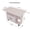 White + Drawers Included + MDF, variant on space saving drop leaf dining table with wheels for small apartments, modern white MDF folding kitchen table with drawer for living room
