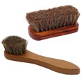 thumbnail image 1 of Cepillo de zapatos de crin falso - Cepillo de madera para lustrar zapatos Cepillo de limpieza de zapatos para el hogar, 1 of 7